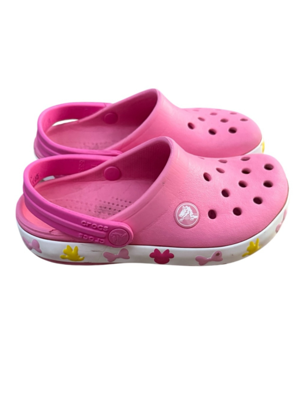 Crocs Kids Minnie Mouse Disney Pink Light-Up Clogs C10 - Picture 2 of 7